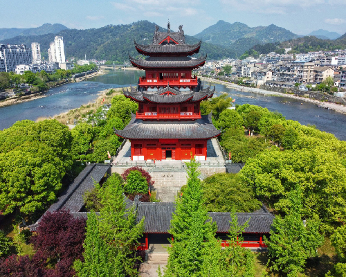 浙江龍泉留槎閣工程